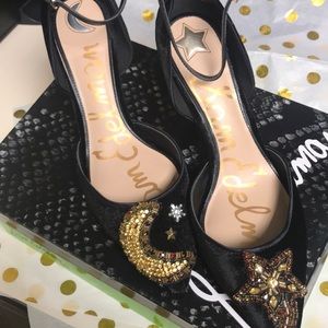 Sam Edelman Tabby black velvet heels